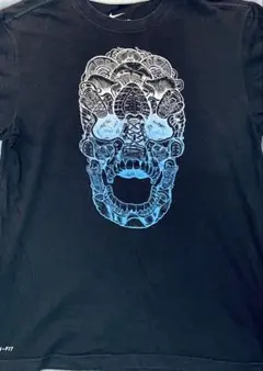 NIKE DRI-FIT スカル ガイコツ Tシャツ 半袖 メンズ Lサイズ