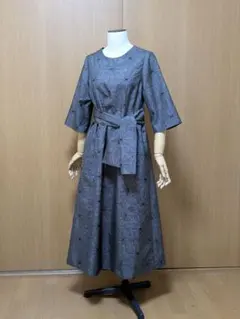 本場大島紬 泥染め ロングワンピース 越間 多輝鐘 作 - メルカリ