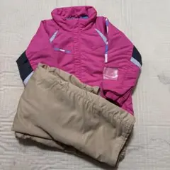 ファビリンス スキーウェア 110 ピンク ジャケット×イグニオパンツ 雪遊び