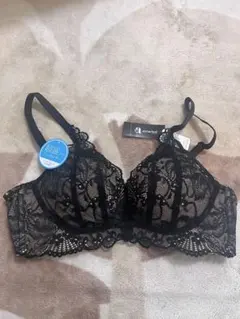 エメフィール B75 総レース 寄せ上げ 超盛 脇高 ブラ ブラック