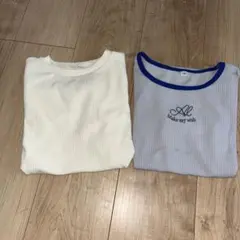 Tシャツ2枚セット（ホワイト・ブルー）