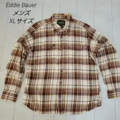 【古着】Eddie Bauer チェック柄シャツ XLサイズコットン100