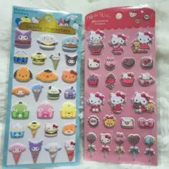 サンリオキャラクター マシュマロステッカーセット2枚