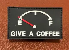 ミリタリーワッペン パッチ GIVE A COFFEE PVC