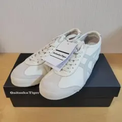 【新品未使用】 オニツカタイガー メキシコ66 クリーム/ライトセージ 24.5 新品未使用】 オニツカタイガー メキシコ66 クリーム/ライト