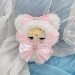 にじぱぺ 10cn ぬい服 クマ 白 ピンク
