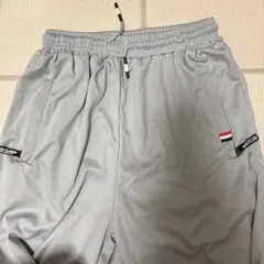 グレー ジャージパンツ サイドポケット付き