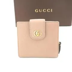 ✨新品未使用✨　GUCCI ミニ財布　GGライン　GG柄　マーモント　ラウンド
