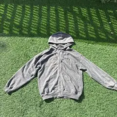 琴*中様 X-largeグレー LAロゴ刺繍 ジップパーカー