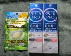 クリニカPRO ホワイトニング 2本セット　と　ブレスケア炭酸タブレット