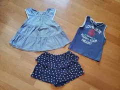 【ユニクロ】チュニック＆タンクトップ110＆イーストボーイ キュロット120cm