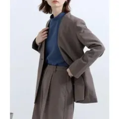 冬のオフィスに！美品！チェックブラウン　ジャケット　アーバンリサーチ　新品未使用