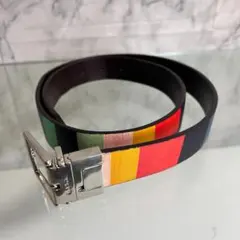Paul Smith ポールスミス リバーシブル ストライプ ベルト ブラウンのサムネイル
