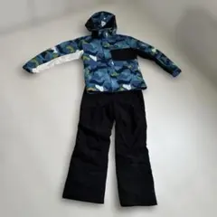 子ども用迷彩柄スキーウェアセット