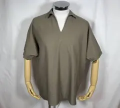 【極美品】AMUY TRYSBAY スキッパーシャツ M カーキ