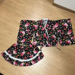 ANGEL LOVE 花柄着物・スカートセット 120cm