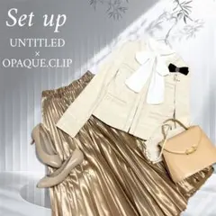 【Mサイズ相当】ママスーツ　アンタイトル他　スカートスーツ　フォーマルセット