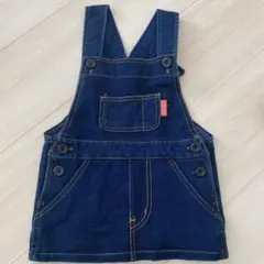 ダークブルー ジャンバースカート オーバーオール80㎝