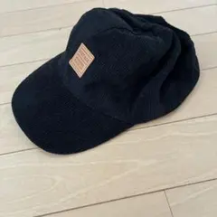 コーデュロイ キャップ ブラック