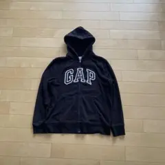 ✨超希少✨OLD GAP ジップアップパーカー 00s y2k 短丈 ブラック