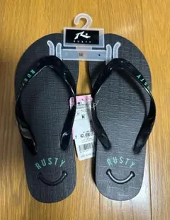 RUSTY ビーチサンダル Mサイズ ブラックのサムネイル