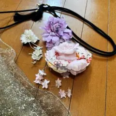 お買い得✨✨髪飾りセットと金色の布　まとめ　4点セット