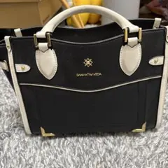 SAMANTHAVEGA シンプルビジューハンドバッグ