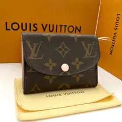 ルイヴィトン　モノグラム　ロザリ　ミニ財布　ローズバレリーヌ