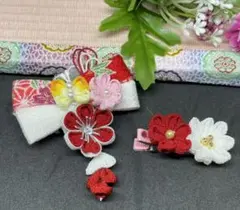 ⑩ベビークリップ　つまみ細工　お祝　七五三