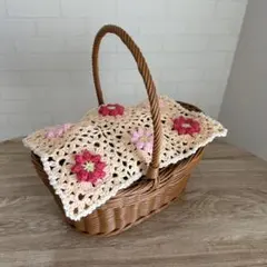 ハンドメイド】 グラニースクエア マルチカバー マット - メルカリ