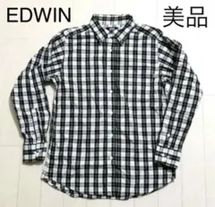 EDWIN 長袖チェックシャツ　セール