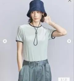 BEAUTY&YOUTH UNITED ARROWSシアーベロアリンガーTシャのサムネイル