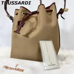 イタリア製✨トラサルディー ショルダーバッグ 斜め掛け 巾着 高級 保存袋 タグ