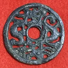 【長州】30 古銭　穴銭　中国大型絵銭　龍図　径56.1㎜ 重さ36.46g 長州】30 古銭 穴銭 中国大型絵銭 龍図 径56.1㎜ 重さ36.46g - メルカリ