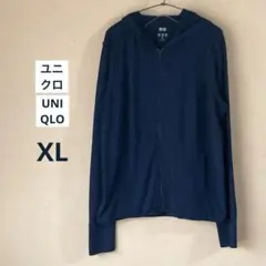 UNIQLO AIRism パーカー ネイビー　　XL