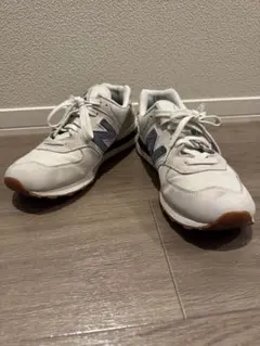 【美品】ニューバランス 574 スニーカー 28cm グレー×ネイビー