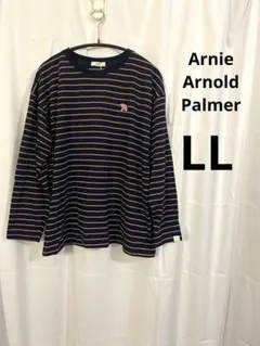 【新品タグ付】アーニー アーノルドパーマー ボーダー ロンT LL 紺