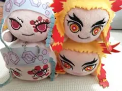 鬼滅の刃エクストラ寝そべ ぬいぐるみ 煉獄杏寿郎 宇髄天元　4体セット