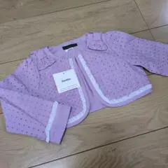 べべ 新品未使用 ジャケット ボレロ パープル 110