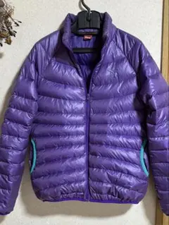 ☆Puma/プーマ☆ 超軽量♪ダウンジャケット 紫　Lサイズ　すっぽり収納袋付き