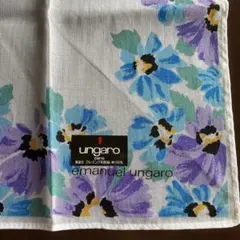 emanuel ungaro ハンカチ 花柄 ブルー パープルのサムネイル