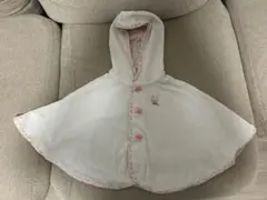 ミキハウス　ウサギ刺繍付きフードアウター　70-90