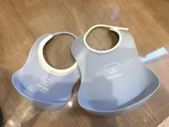【新品未使用】BabyBjörn ブルー お食事エプロン 2枚セット