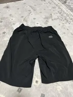 黒 ハーフパンツ ゴムウエスト ベルト付き
