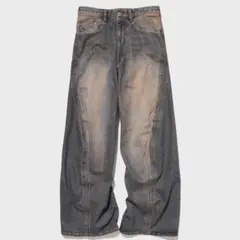 NVRFRGT 別注　3D TWISTED WIDE LEG JEANS