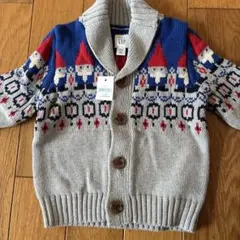 未使用☆baby GAP ノルディック柄カーディガン 70cm