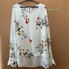 Vince Camuto 長袖 花柄 ブラウス Sサイズのサムネイル