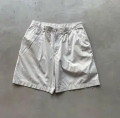 90s NAUTICA 2タックバギーショーツ 36 ホワイト