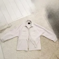 【値下げ】ZARA ベージュ ジップアップジャケット L