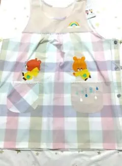 新品 くまのがっこう エプロン 3L～4L 学校 病院 保育園 料理 ジャッキー